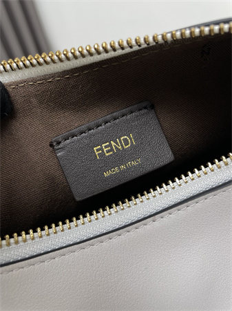 Fendigraphy Small Leather Bag White