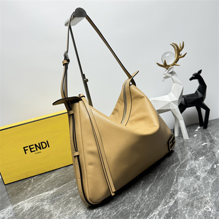 Fendi Simply Large Calfskin Bgg Brown Color