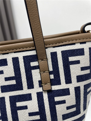 Fendi Roll Mini Tote Bag FF jacquard