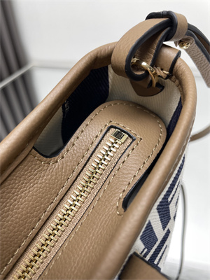 Fendi Roll Mini Tote Bag FF jacquard