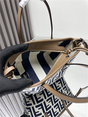 Fendi Roll Mini Tote Bag FF jacquard