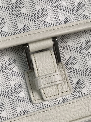 Goyard Grand Bleu PM Shoulder Bag Goyardine Canvas &  Calfskin