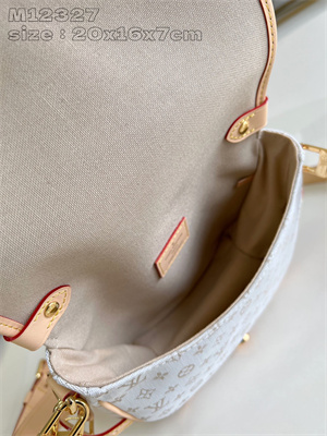 L.V Saumur BB Bag Monogram Canvas Mastic Cream M12327