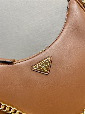 Prada Re-Edition Smooth Leather mini-bag Brown 1BC204