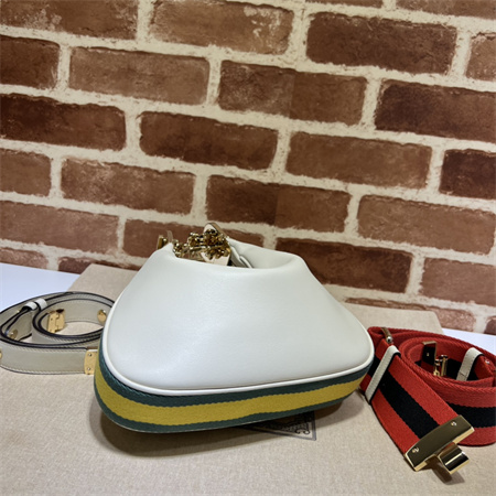 Gu.cci Attache small shoulder bag Leather White 699409