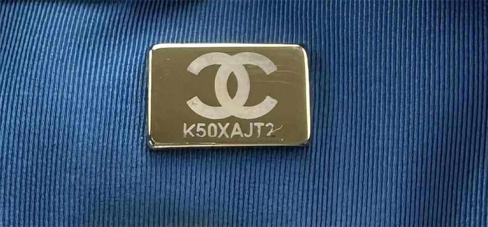 Chanel 19 Bag Denim Fabric Gold Tone AS1160