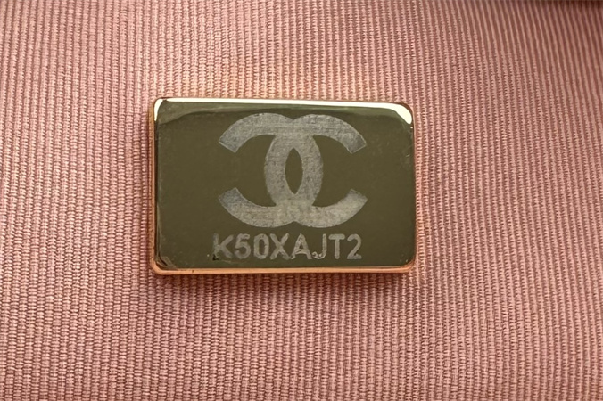 Chanel 19 Bag Tweed Gold Tone Pink AS1160