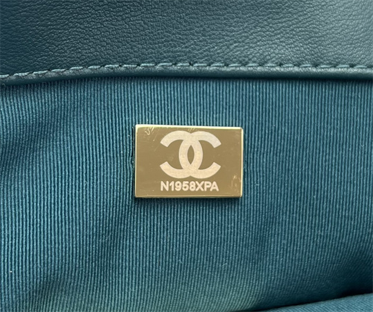 Chanel 19 Bag Tweed Gold Tone Multicolor AS1160