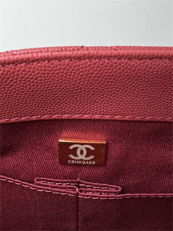Chanel Small Coco Handle Bag Grained Calfskin Lt Gold Metal Burgundy A92990