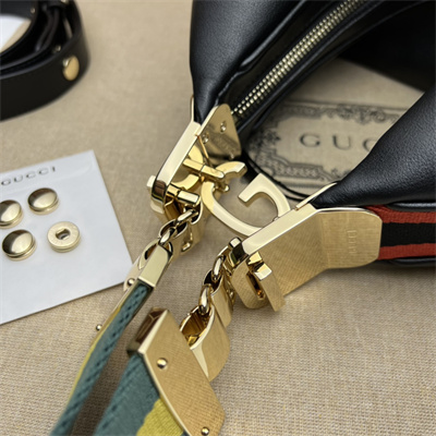 Gucci Attache large shoulder bag Leather Black 702823