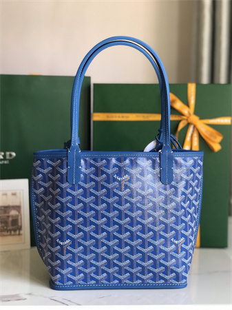 Goyard Anjou Mini Bag Chevroches Calfskin & Goyardine Canvas