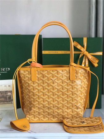 Goyard Anjou Mini Bag Chevroches Calfskin & Goyardine Canvas