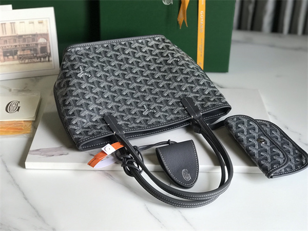 Goyard Anjou Mini Bag Chevroches Calfskin & Goyardine Canvas