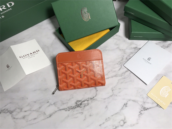 Goyard Matignon PM Wallet Goyardine Canvas & Vauzelles Calfskin