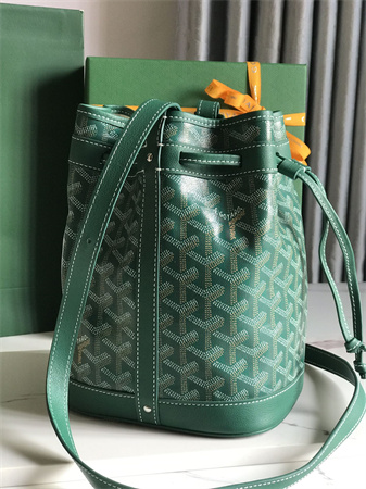 Goyard Petit Flot Bucket Bag Goyardine Canvas & Chevroches Calfskin