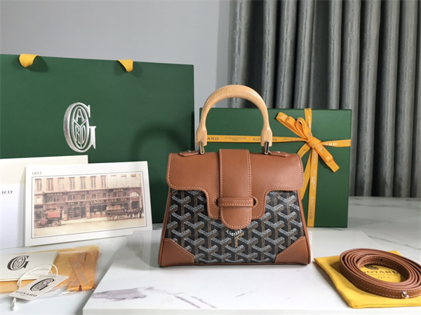 Goyard Saigon Souple Mini Bag Goyardine Canvas & Chevroches Calfskin