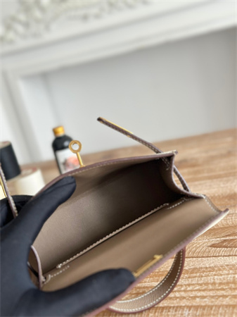 Hermes Kelly Mini II Bag Epsom Leather Craie/Etoupe HS