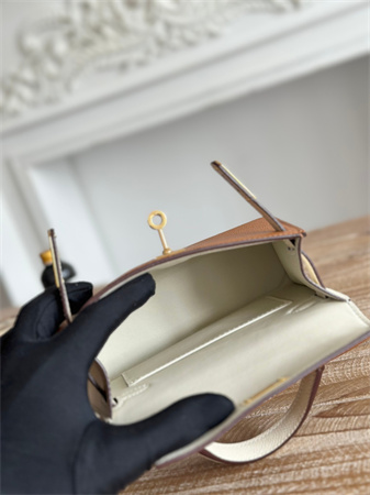 Hermes Kelly Mini II Bag Epsom Leather Gold/Craie HS