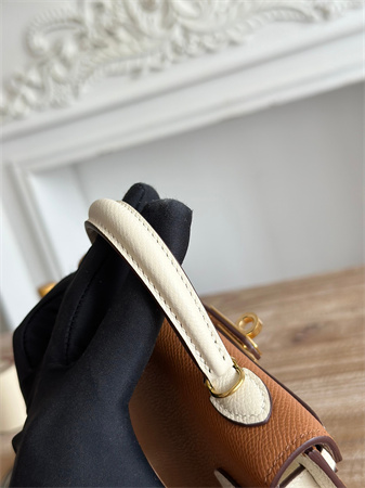 Hermes Kelly Mini II Bag Epsom Leather Gold/Craie HS