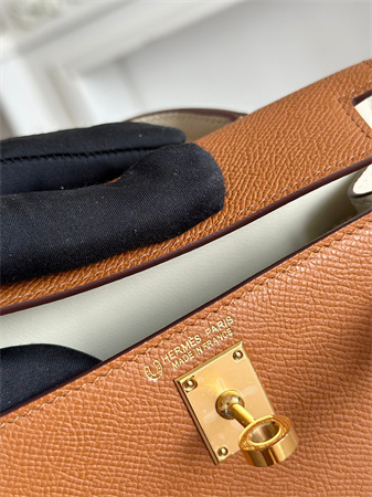 Hermes Kelly Mini II Bag Epsom Leather Gold/Craie HS