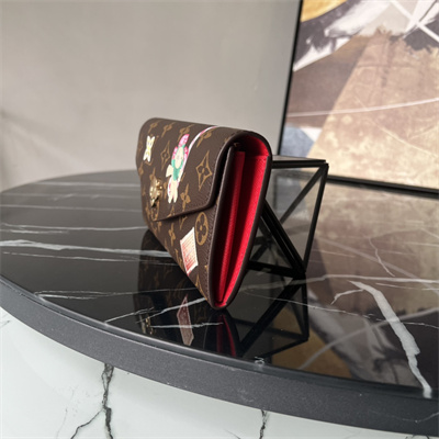 L.V Sarah Wallet Monogram Canvas Vivienne Red M12207