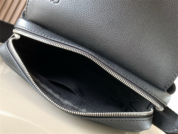 Loewe XS Military messenger bag in Soft Grained calfskin Black