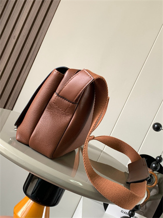 Loewe XS Military messenger bag in Soft Grained calfskin Brown