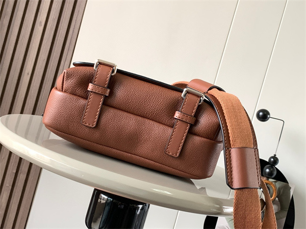 Loewe XS Military messenger bag in Soft Grained calfskin Brown
