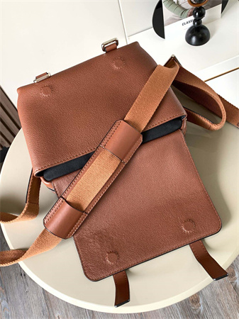 Loewe XS Military messenger bag in Soft Grained calfskin Brown