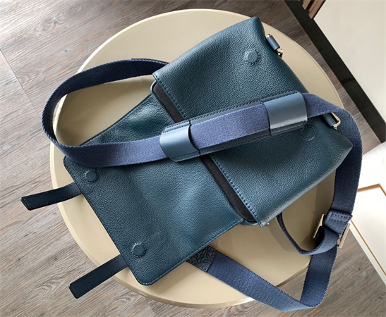 Loewe XS Military messenger bag in Soft Grained calfskin Blue