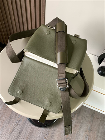 Loewe XS Military messenger bag in Soft Grained calfskin Khaki