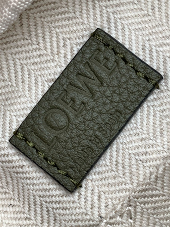 Loewe XS Military messenger bag in Soft Grained calfskin Khaki