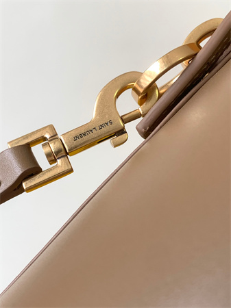 Y.S.L LE 37 Mini In Brown Shiny Leather  Bucket Bag