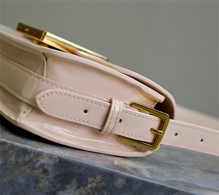 CD Miss Dior FLAP BAG Patent Calfskin Nude Pink