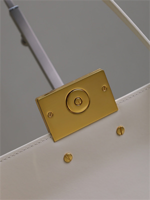 CD Miss Dior FLAP BAG Patent Calfskin White