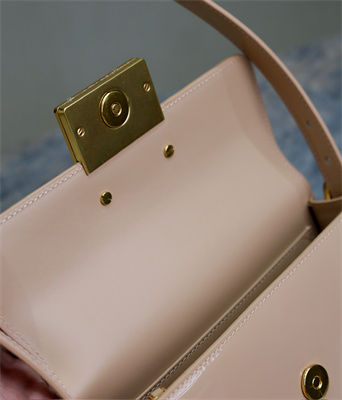 CD Miss Dior FLAP BAG Patent Calfskin Beige