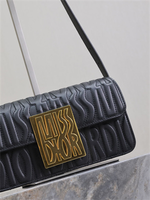 CD Miss Dior Flap Bag Black Quilted Miss Dior Allover Calfskin