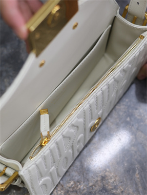 CD Miss Dior Flap Bag White Quilted Miss Dior Allover Calfskin