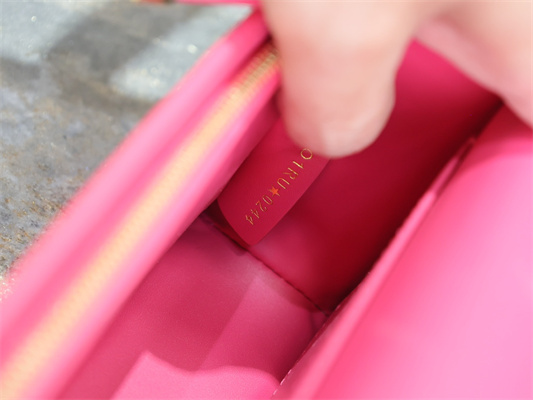 CD Miss Dior FLAP BAG Graffiti Printed Calfskin Fuchsia/Black