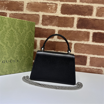 Gu.cci Dionysus Mini Top Handel Bag Black Leather 752029
