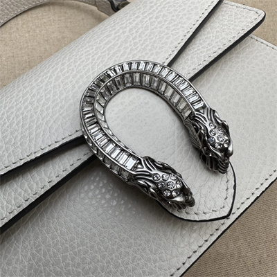 Gu.cci Dionysus Mini Top Handel Bag White Leather 752029