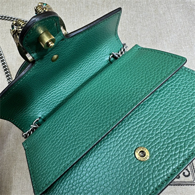 Gu.cci Dionysus Mini Top Handel Bag Green Leather 752029