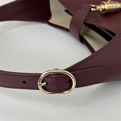 Gu.cci Jackie 1961 Small Shoulder Bag Rosso Ancora Red Leather 810232