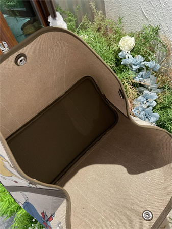 Her.mes  Garden Party 36CM Togo Leather and Graffiti Canvas HS