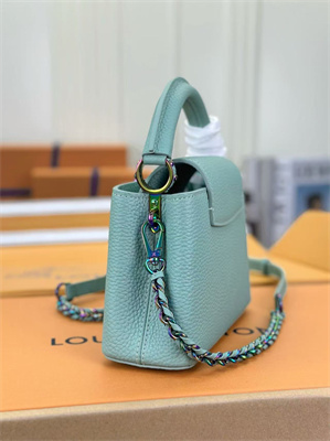 L.V Capucines Mini Bag Taurillon Leather Green M22055