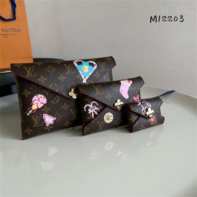 L.V Kirigami Pochette Monogram Canvas Candy Red M12203