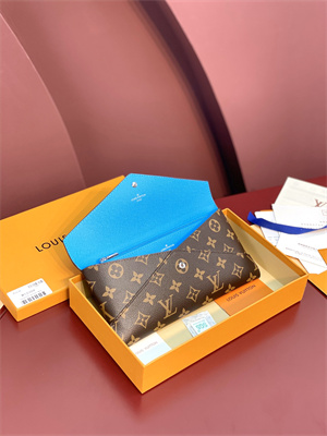 L.V Kirigami Organizer Monogram Canvas Gaston Blue Pink M12359