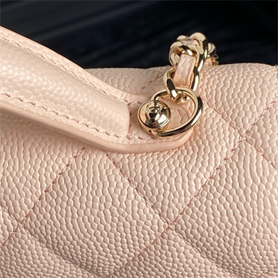 Chanel Clutch with Chain Grained Calfskin & Gold-Tone Metal Pink AP4406