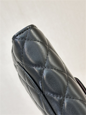 Chanel Snap Wallet Lambskin Gold Tone Metal Black A48667