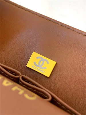 Cha.nel Medium Classic Flap Bag Suede Gold Tone Metal Brown 01112